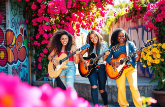 Guitar Girls Wallpaper
