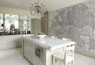 Custom Printed Map Wallpaper Murals Contemporary