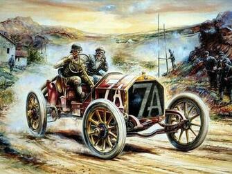 Art Cars Vintage Classic Retro Racing