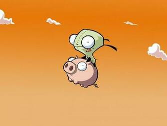 Gir On His Piggy Wallpaper