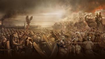 Roman Wallpaper Top Background