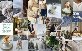A Collage Of Photos People In Winter Clothes Wallpaper