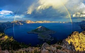 Crater Lake Background HD Wallpapercraft