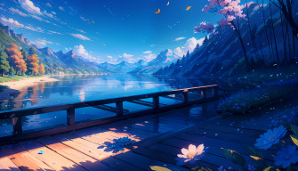 Anime Landscape HD Wallpaper And Background