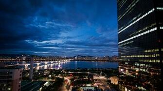 Seoul Landscape At Night Wallpaper HD