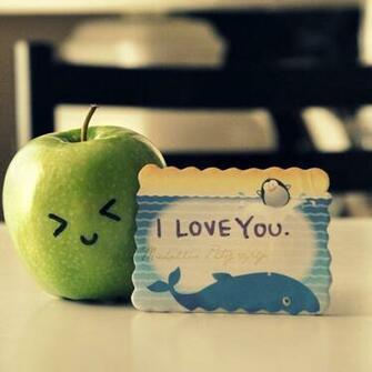 Apple Cute I Love You Sweet Image On Favim