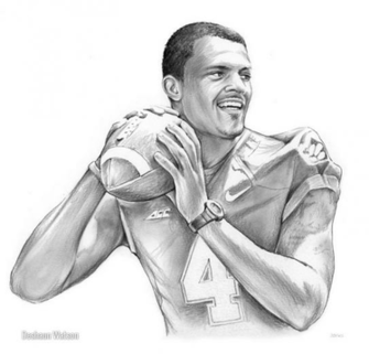 Deshaun Watson Clemson Football Quarterback By Gregcha