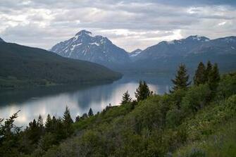 Two Medicine Lake Glacier National Park Mountains Wallpaper