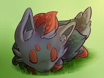 Sleeping Zorua By Caninelove
