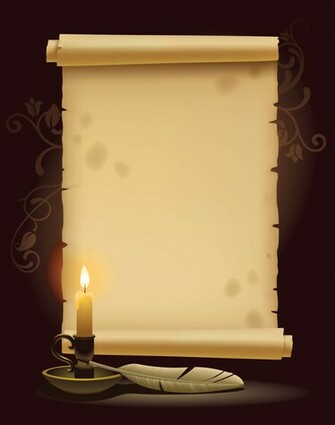 Antique Scroll Background For Powerpoint Border And Frame Ppt