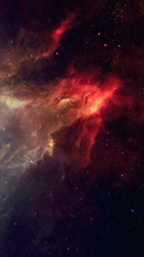 Smoky Fire Galaxy iPhone 5s Wallpaper