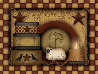 Primitive Clip Art Folk Starberry