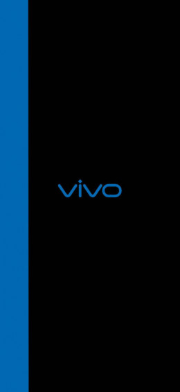 Simple Black And Blue Vivo Y20 Wallpaper