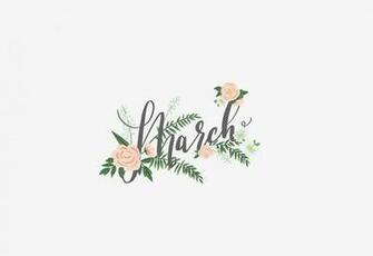Hello March Digital Wallpaper Monika Hibbs
