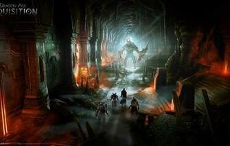 Wallpaper Dragon Age Inquisition Warrior Demon Dungeon