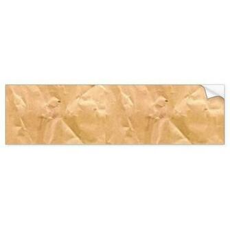Light Brown Paper Bag Texture Background Wallpaper Bumper Sticker