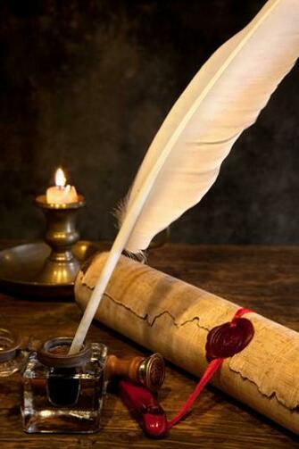 Wallpaper Quill And Ink Paper