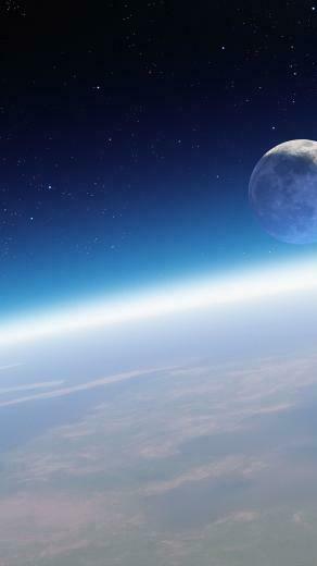 Moon Orbit Wallpaper iPhone Pre