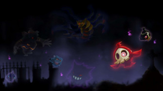 Eerie Encounter With Ghost Pok Mon Wallpaper