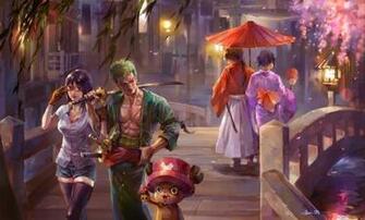 Anime Crossover Kenshin Himura One Piece Rurouni Tashigi