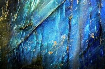 Macro Photo Of A Colorful Blue Labradorite Stone Photograph By