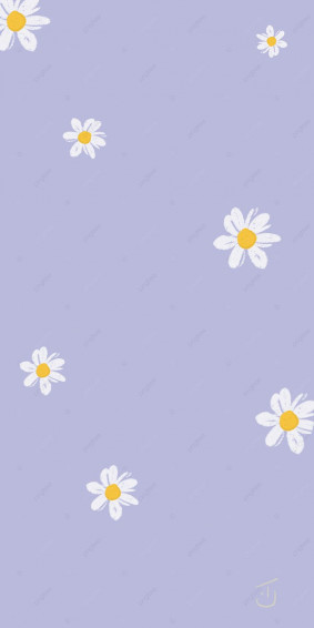 Small Daisy Purple Mobile Phone Wallpaper Background
