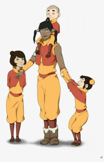 Jinora Korra Meelo Ikki Avatar Air Bender Mako