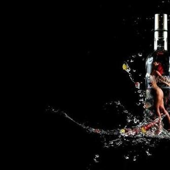 Vodka Drink Black Background Wallpaper