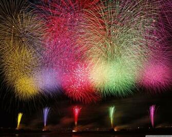 Amazing Fireworks Ultra HD Desktop Background Wallpaper For
