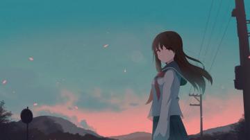 Coming Home Anime Girl 4k Wallpaper