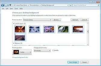 Background Wallpaper Using The Personalization Function From Windows