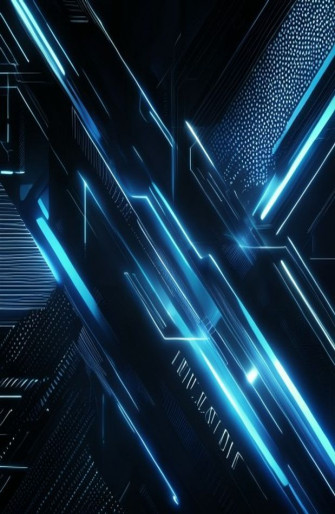 Black And Blue Tech Wallpaper