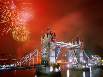 London Bridge Lights Wallpaper Stock Photos