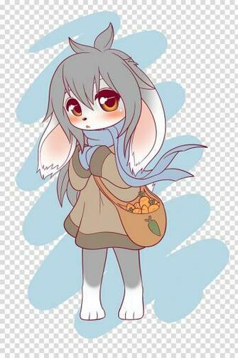 Furry Fandom Anime Rabbit Art Baby Girl Transparent Background