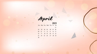 April Desktop Wallpaper Calendar Calendarlabs