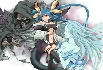 Long Hair Guilty Gear Blue Red Eyes Thigh