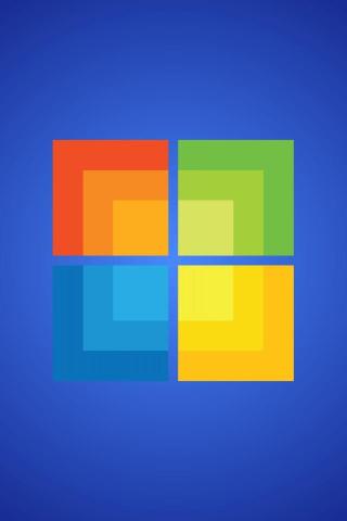 Microsoft Windows Logo Version iPhone Wallpaper