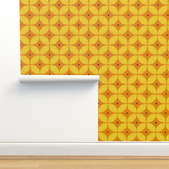 1950s Starburst Mid Century Atomic Wallpaper Spoonflower