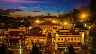 Different Styles Of Temples In Pashupatinath Kathmandu Nepal