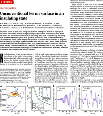 Quantum Oscillations In The Magnetic Torque Smb A