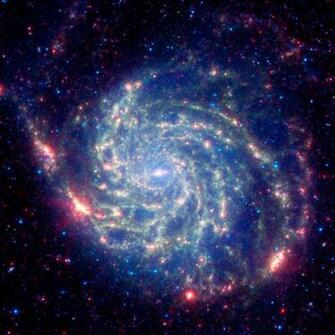 Spitzer Image Of M101 Esa Hubble