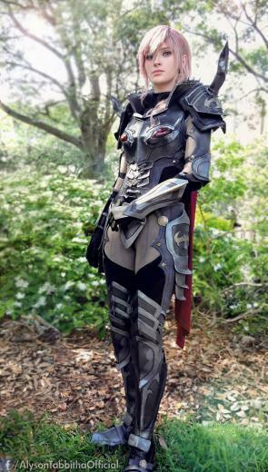 Lightning Dark Knight Garb Final Fantasy Cosplay By Alysontabbitha On
