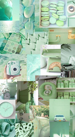 Pastel Green Aesthetic Laptop Wallpaper