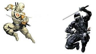 Gi Joe Snake Eyes Storm Shadow White HD Wallpaper Anime