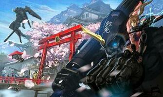 Girl Cheery Blossom Mecha Robot Anime HD Wallpaper Desktop Pc