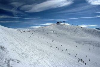 Skiing Downhill Skier Ride In Fresh Powder Snow Man