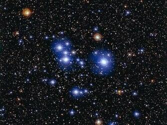 Blue Stars Sparkle In Spectacular Deep Space Star Cluster