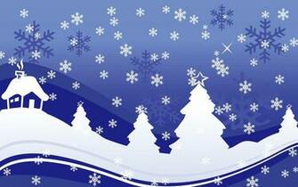 Snowflakes Falling Wallpaper