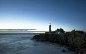 Landscapes Maine Lighthouses Portland Head Light Houses Wallpaper