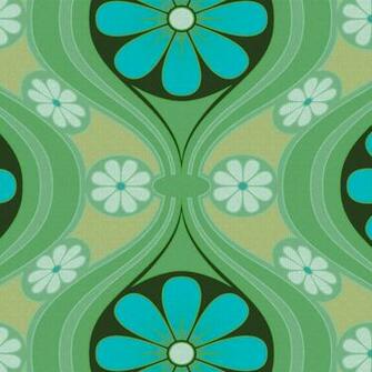 Bradbury Retro Wallpaper 1960s The Mod Generation Daisy
